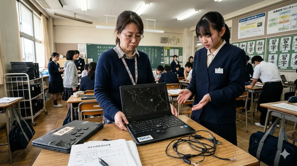 端末が破損した