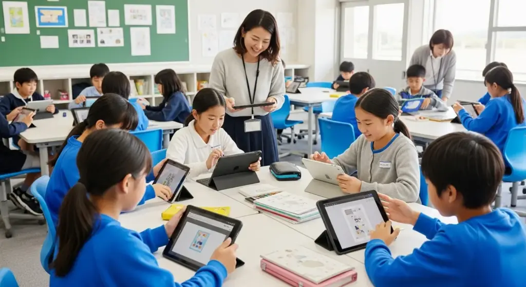 iPadを活用した授業風景