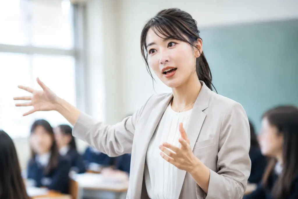 授業している教師