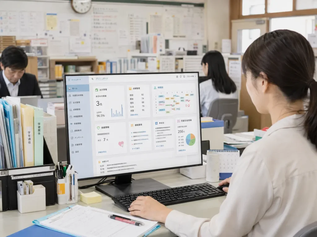 統合型校務支援システムを使用している女性教員